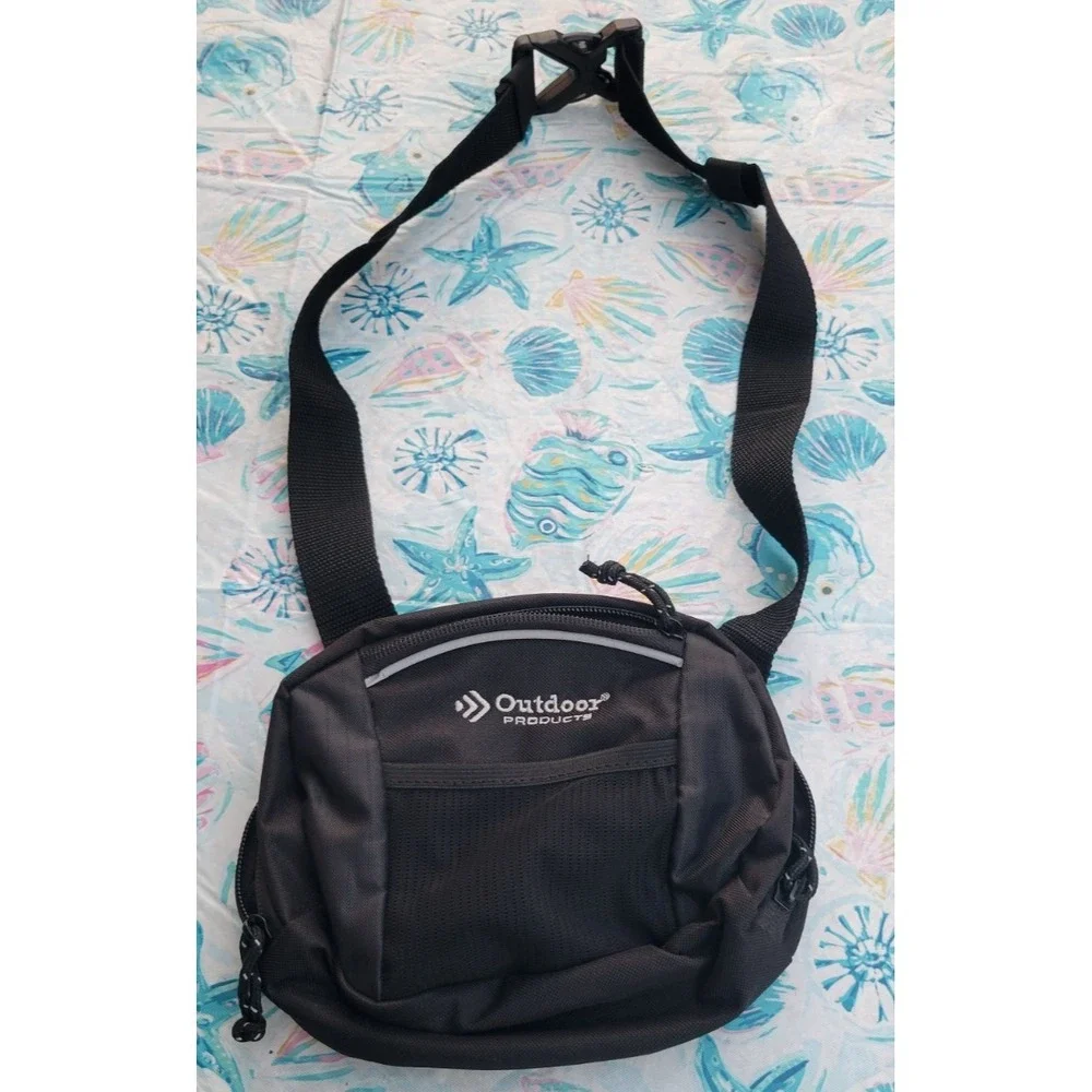 Wasit pack - color black , outdoor compact design,  , hiking , walking